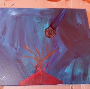 Hand-made acrylic painting